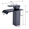 New Waterfall showerhead bathroom faucet, single handle bathroom sink faucet