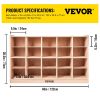 VEVOR Cubby Wooden Storage Unit 20 Cubby Storage Unit Classroom 30 Inch High Plywood Wooden Cubbies for Classroom