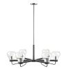 6-Light Chandelier with Bowl Shaped Glass Shades