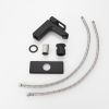 Single Handle Single Hole Low-Arc Bathroom Faucet with Supply Line in Matte Black