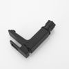 Single Handle Single Hole Low-Arc Bathroom Faucet with Supply Line in Matte Black