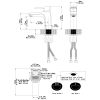 Single Handle Single Hole Low-Arc Bathroom Faucet with Supply Line in Matte Black