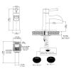 Waterfall Single Hole Single-Handle Low-Arc Bathroom Sink Faucet With Pop-up Drain Assembly In Oil Rubbed Bronze