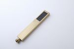 Brushed Gold 12 inches Rain Shower Faucet Sets with Waterfall Tub Spout and Handheld Shower Head