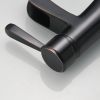Waterfall Single Hole Single-Handle Low-Arc Bathroom Sink Faucet With Pop-up Drain Assembly In Oil Rubbed Bronze