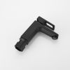 Single Handle Single Hole Low-Arc Bathroom Faucet with Supply Line in Matte Black