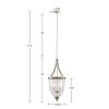 4-Light Glass Bowl Shaped Chandelier