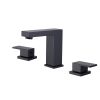 Widespread 3 Hole Bathroom Faucet,2 Handles 8 Inch Bathroom Faucets for Sink 3 Hole, Modern Bathroom Vanity Sink Faucet
