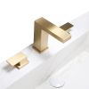 Widespread 3 Hole Bathroom Faucet,2 Handles 8 Inch Bathroom Faucets for Sink 3 Hole, Modern Bathroom Vanity Sink Faucet