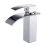 Waterfall showerhead bathroom faucet, single handle bathroom sink faucet