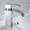 Waterfall showerhead bathroom faucet, single handle bathroom sink faucet