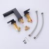 Widespread 3 Hole Bathroom Faucet,2 Handles 8 Inch Bathroom Faucets for Sink 3 Hole, Modern Bathroom Vanity Sink Faucet