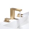 Widespread 3 Hole Bathroom Faucet,2 Handles 8 Inch Bathroom Faucets for Sink 3 Hole, Modern Bathroom Vanity Sink Faucet